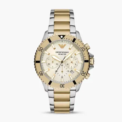 Emporio Armani World Explorer Cream Dial Men's Watch